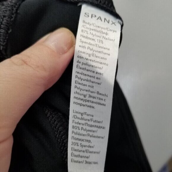 Spanx Faux Leather Black Leggings S - Picture 5 of 12